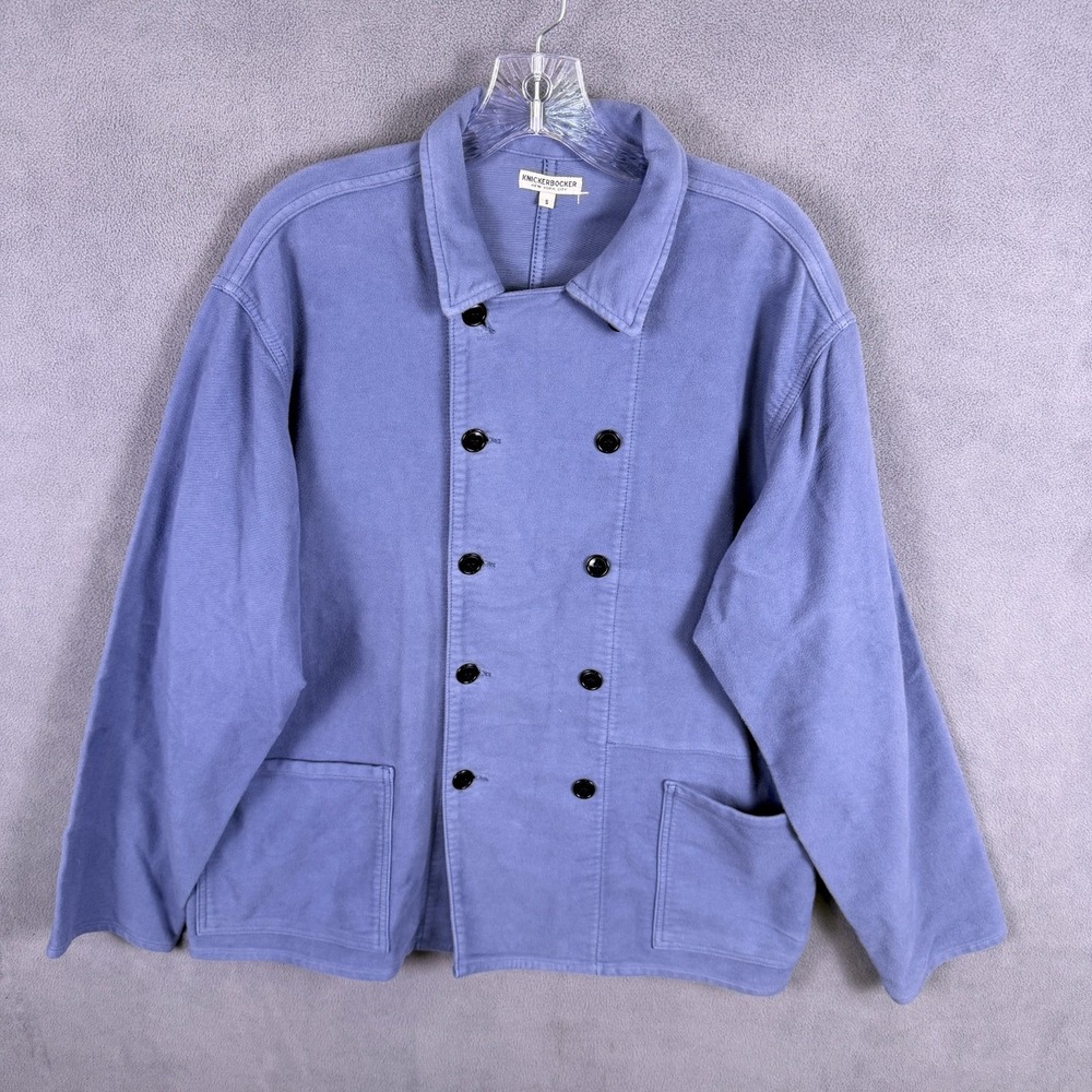 Knickerbocker NYC Mens French Moleskin Jacket Chore‎ Coat Microfiber Suede Small